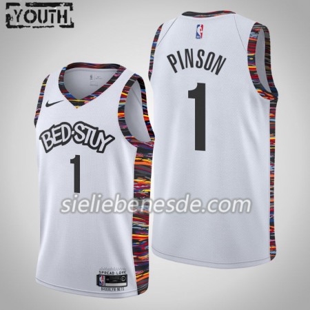 Kinder NBA Brooklyn Nets Trikot Theo Pinson 1 Nike 2019-2020 City Edition Swingman